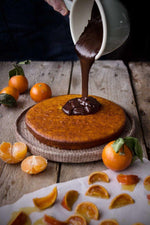 Tarta de mandarinas y chocolate